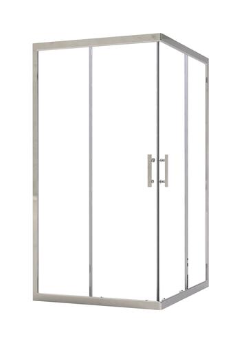 Paroi de douche accès d'angle coulissant ENLOK 90 cm